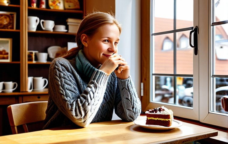 독일어권에서 살아남는 생활 표현 - Cozy Kaffee und Kuchen Scene**
"A warm and inviting scene of a traditional German Kaffee und Kuchen...